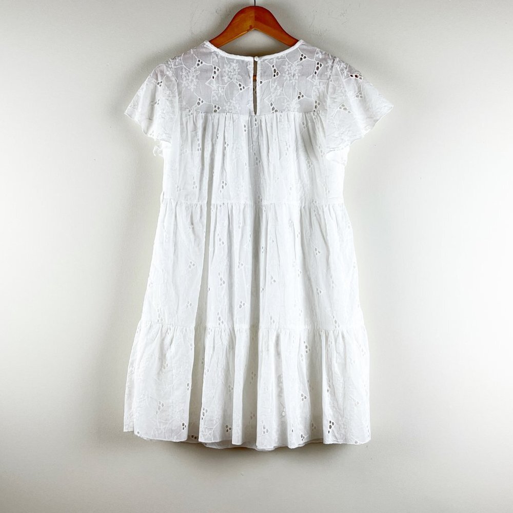 2/$14 Simplee Eyelet Babydoll Dress Small NWT - Picture 3 of 5